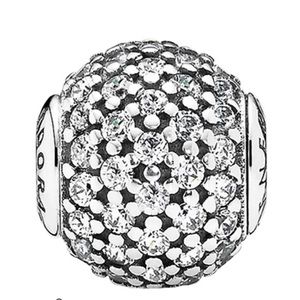 Retired Pandora ESSENCE Generosity Charm with Clear Zirconia Sterling Silver